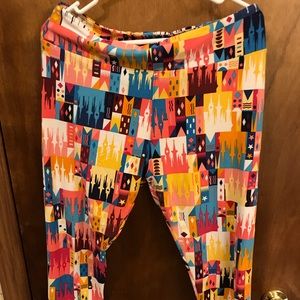 Lularoe tc Leggings-Disney castles